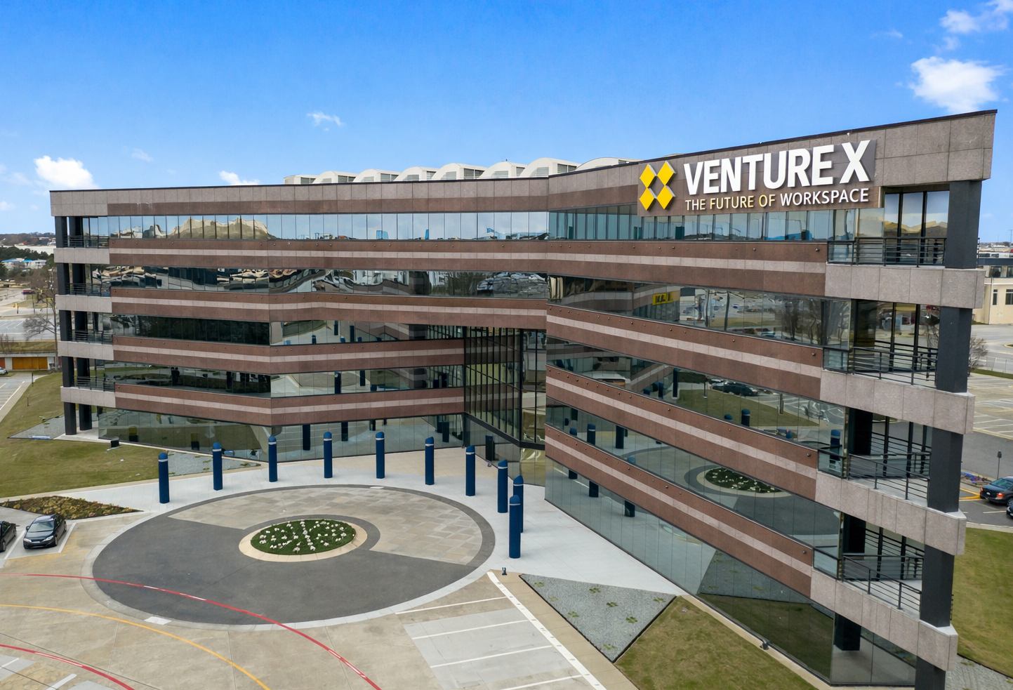 Rendering of a Venture X coworking space. 