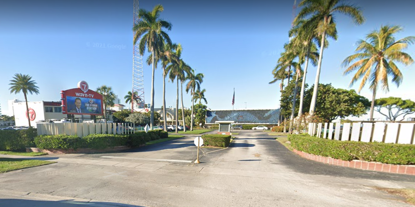 WSVN Site located at 1401 John F. Kennedy Causeway, in North Bay Village, Fla.