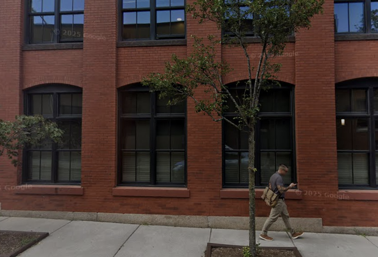 A brick apartment building in Rhode Island