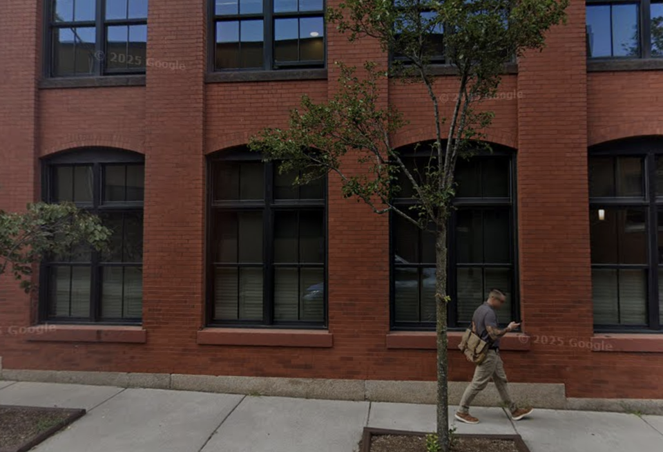 A brick apartment building in Rhode Island