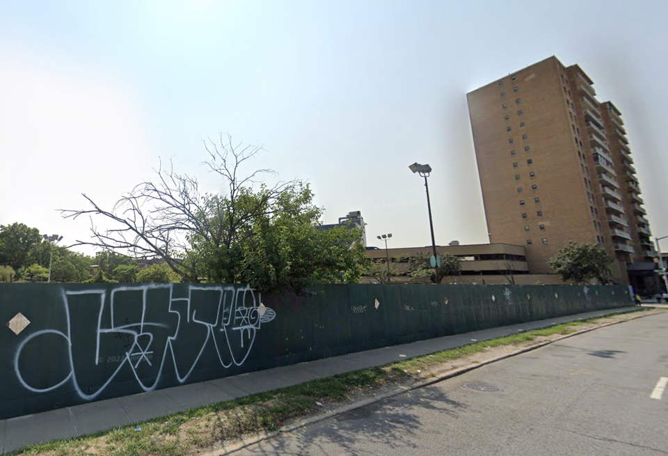 The $70M development site in Rego Park, Queens, bought by developer Chris Xu from Vornado at a 16% discount.