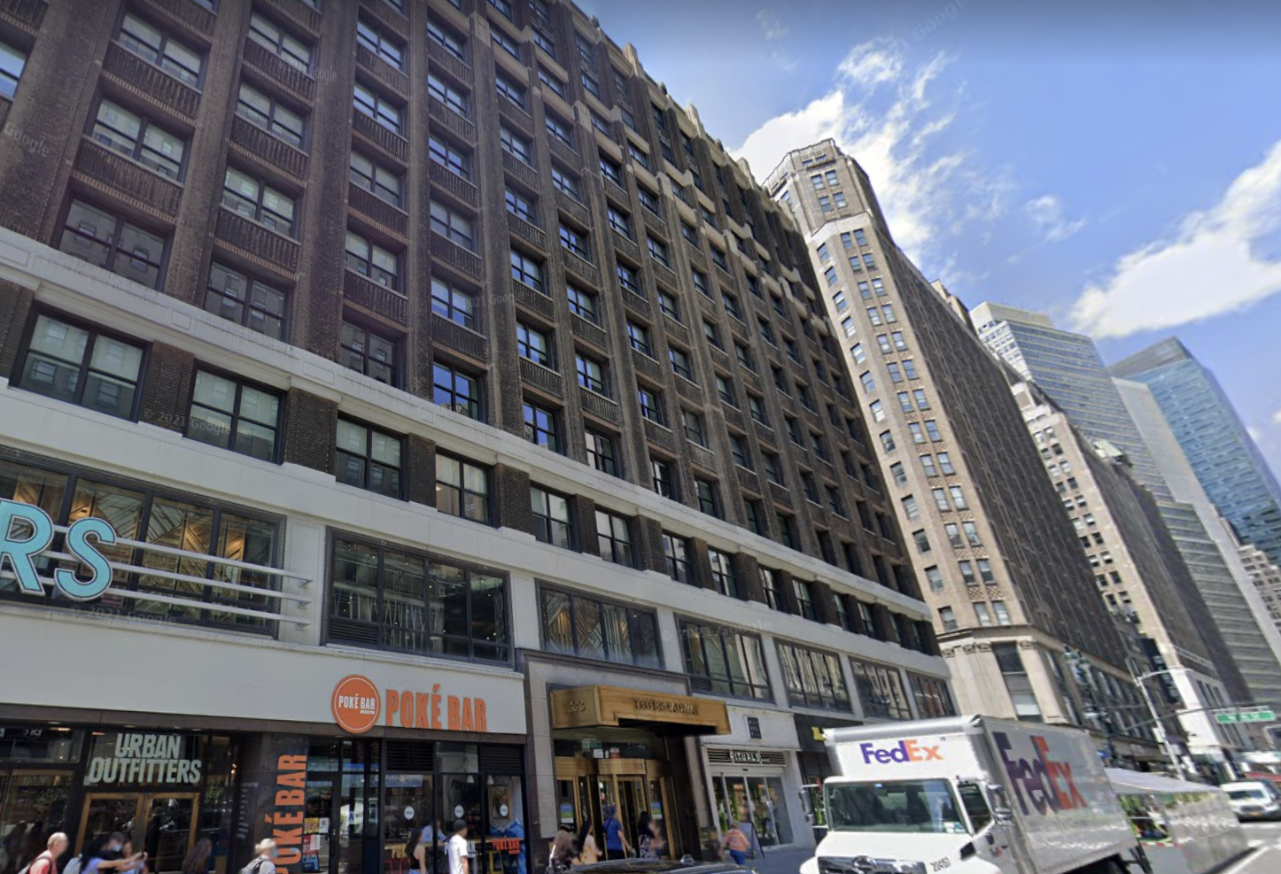 Empire State Realty Trust's 1333 Broadway, where nonprofit human services organization Rising Ground signed for 30K SF this week.