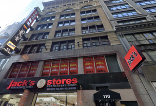 The 113K SF office tower bought by Tony Park and South Korean media firm MediaWill in September, located at 110 W. 32nd St., that may be converted into housing.