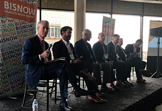 Butler-Cohen Design + Build Owner Eric Cohen, McCord Development President Ryan McCord, Harris County Sports & Convention Corporation Executive Director Ryan Walsh, DC Partners CEO Roberto Contreras, RHS Interests President Bob Schultz, Buffalo Bayou Partnership Real Estate Project Manager Ian Rosenberg, Rice Management Company Managing DIrector Ryan LeVasseur. 