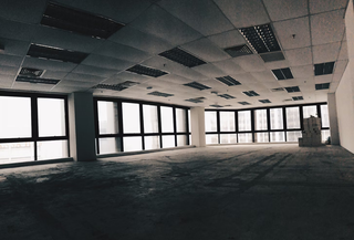 Ofice space that's been abandoned