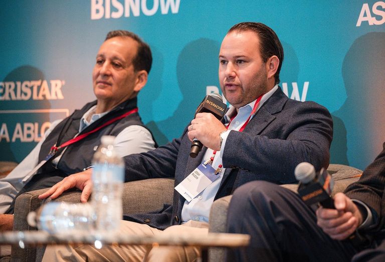 Wharton Equity Partners' Adam Krupp and Mintz's Josh Rudin speaking at DICE National. 