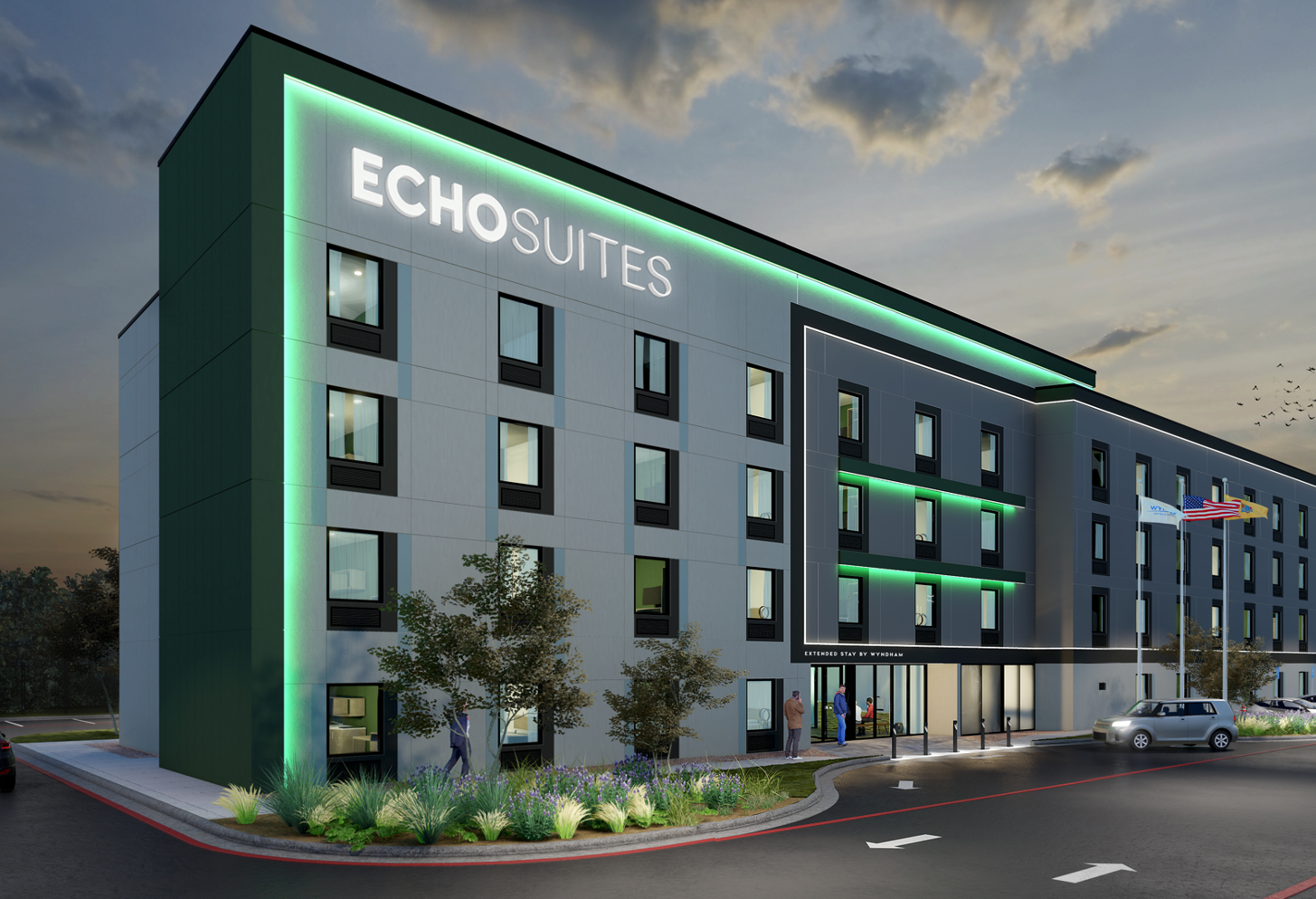 ECHO Suites Prototype Wyndham Hotels and Resorts Extended Stay