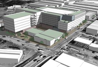 Seawall development presented these early renderings of its Sisson Street East project to the city's design panel on Thursday.