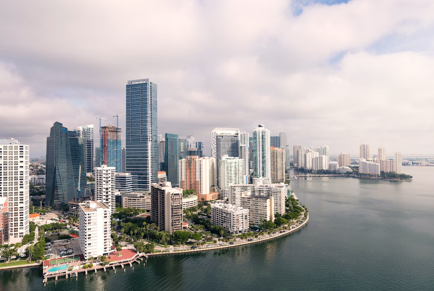 Overhead shot of Miami/Brickell