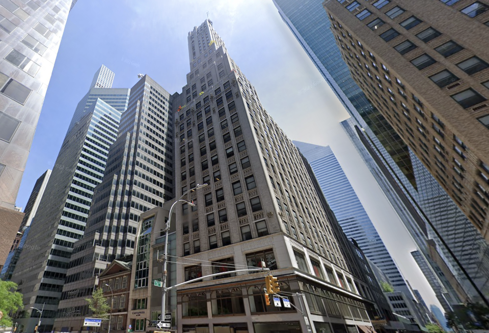 The DuMont building, at 515 Madison Ave., where landlord GFP Real Estate has reportedly defaulted on a $103M loan maturing late last year.