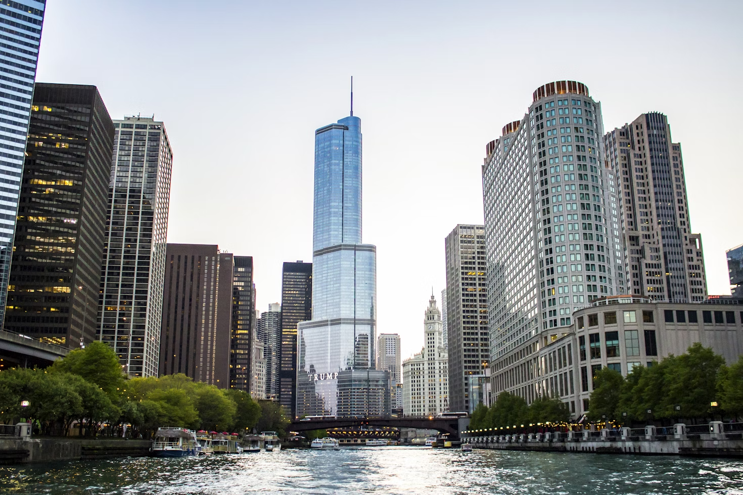 A view of the Chicago skyline 