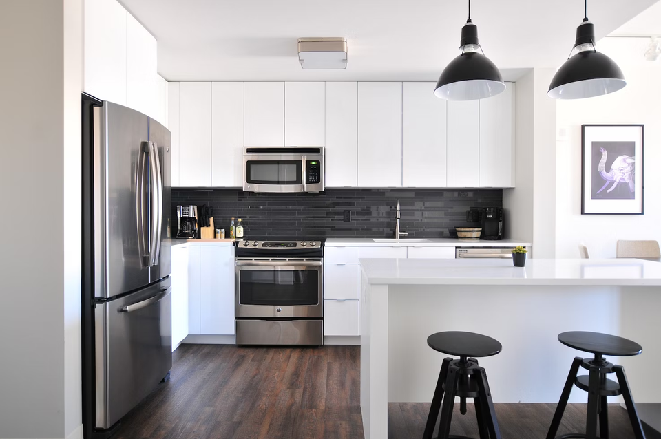 Kitchen in a unit