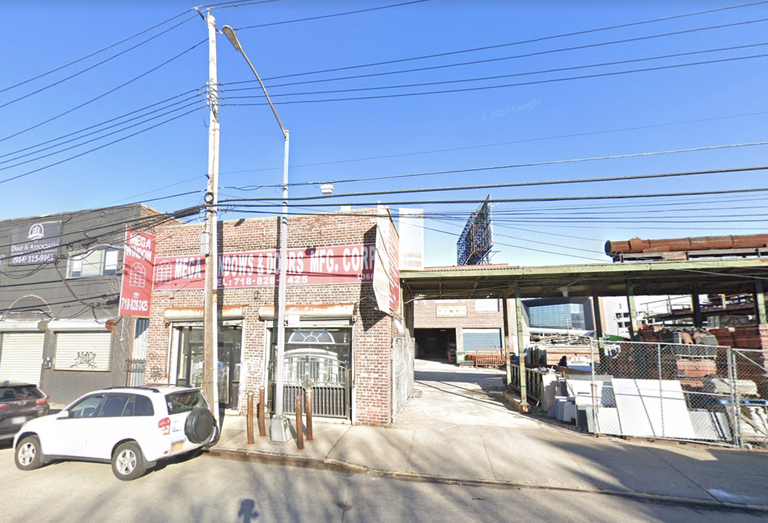 A view from the street of 1066 Zerega Ave., an industrial space in the Bronx with 156K SF buildable square feet purchased by Criterion Group for $16M this week.