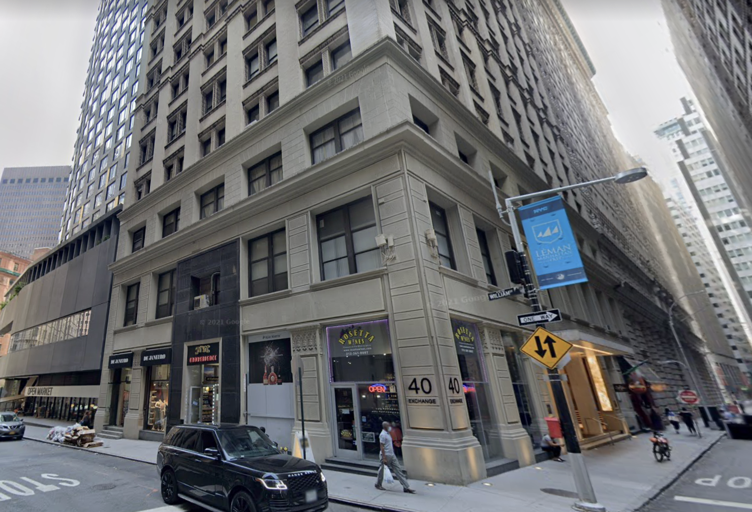 GFP Real Estate's 40 Exchange Place in FiDi, where tenants signed 21K SF of deals this week.