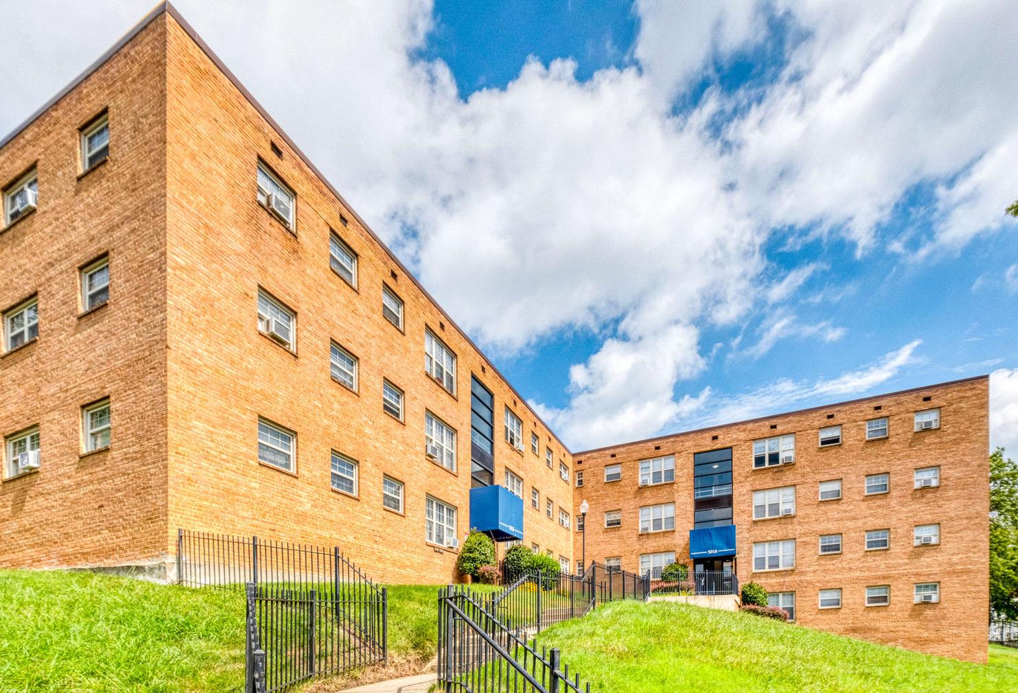 The Huntwood Courts apartments at 5000 Hunt St. NE