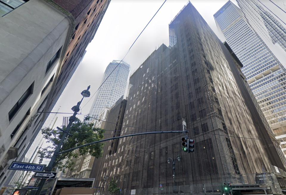 The view of 343 Madison Ave. in July 2022, when the property was undergoing demolition.