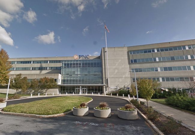 The now-vacant office building at 800 Tinicum Blvd., photographed in 2017.