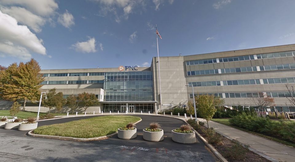 The now-vacant office building at 800 Tinicum Blvd., photographed in 2017.