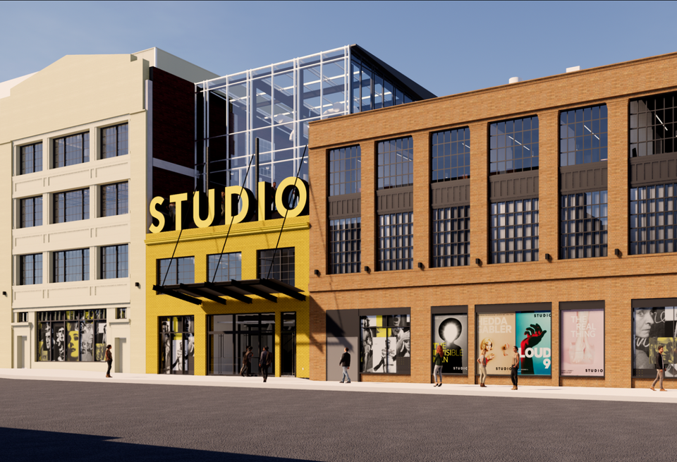 Exterior of renovated Studio Theatre at 1501 14th St. NW