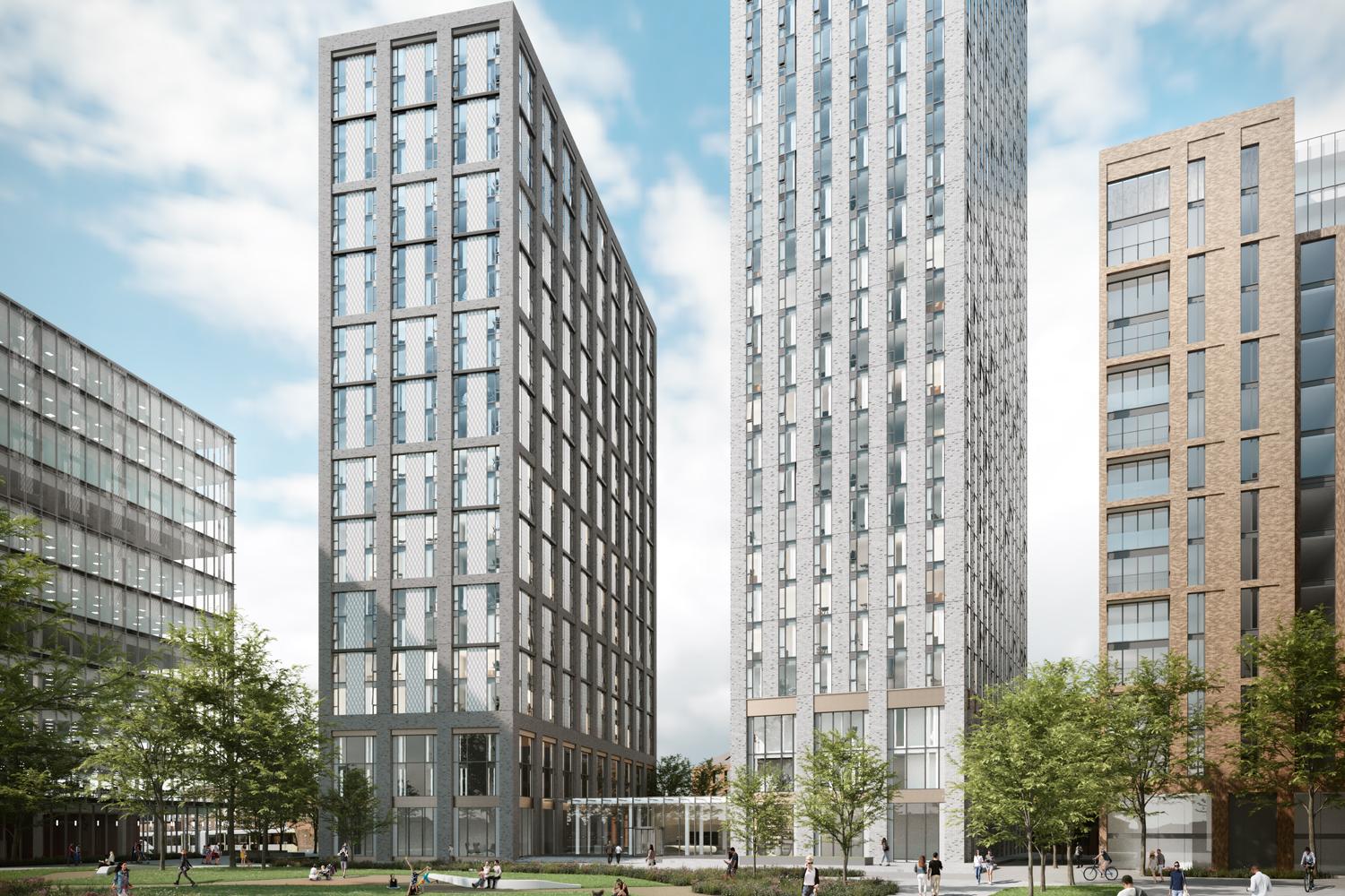 Olympian Homes and AECOM Capital formed a JV to develop Portugal Street, a multifamily development with parking in the center of Manchester, United Kingdom, within the prime residential neighborhood of Piccadilly, adjacent to the main railway station.