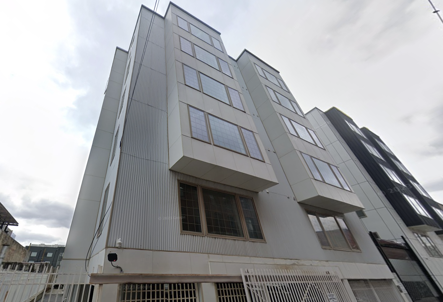 Part of Fishtown Flats seen from Cadwallader Street on Google Maps in 2023.
