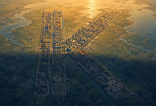 K Shaped City Bottom Half In Shade