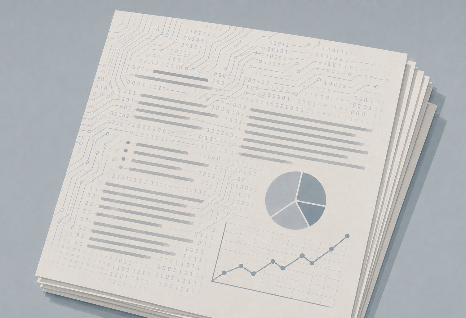 Circuit Board on paper AI mortgage underwriting AI on paper