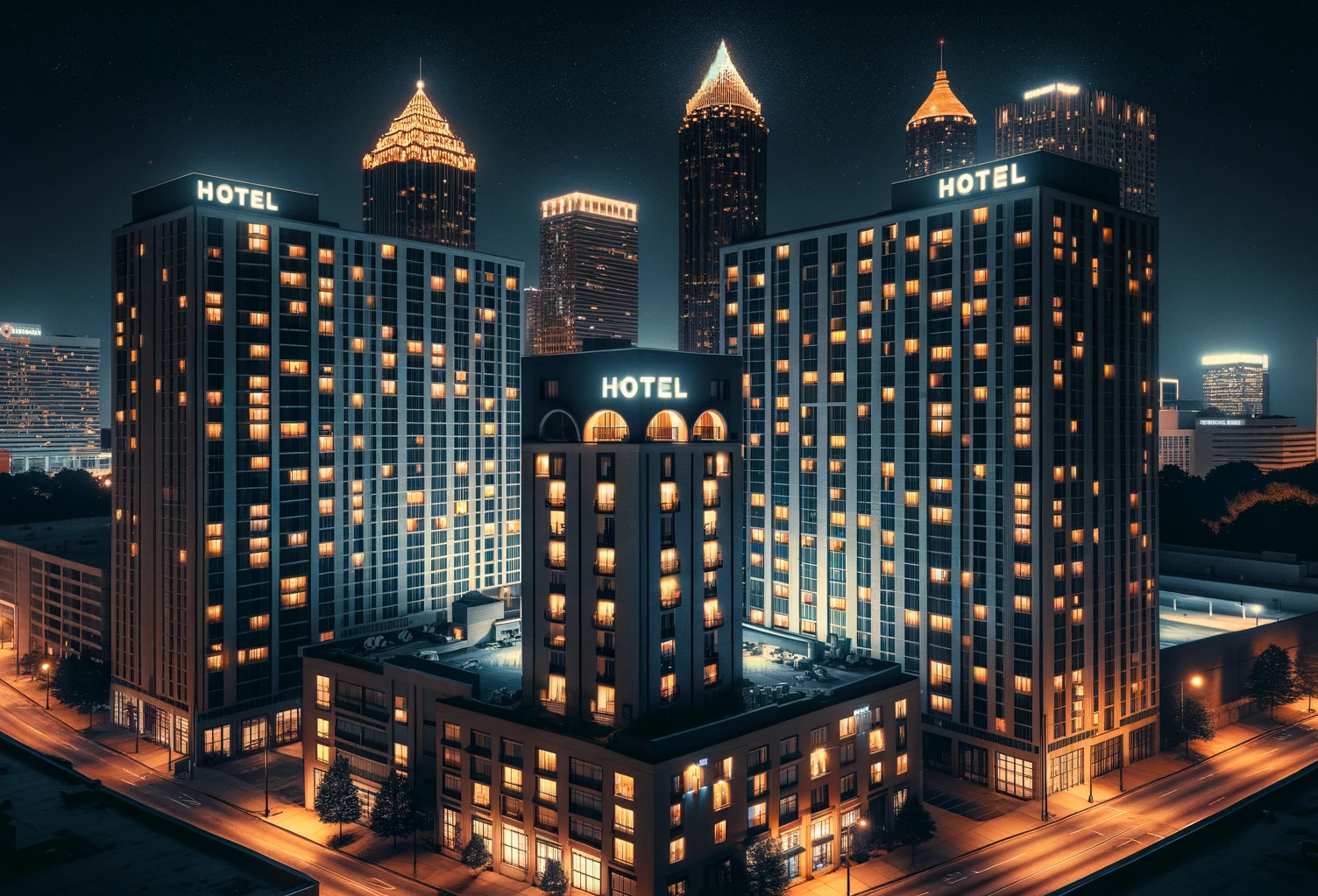 The hotel business slowed down to start 2024.