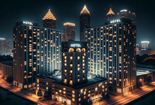 The hotel business slowed down to start 2024.