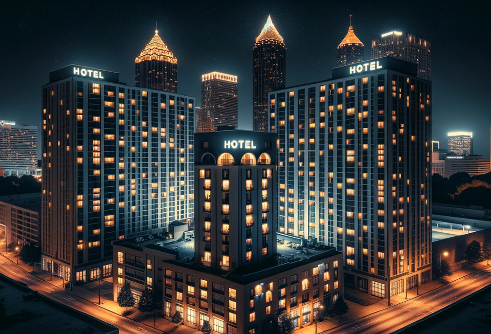 The hotel business slowed down to start 2024.