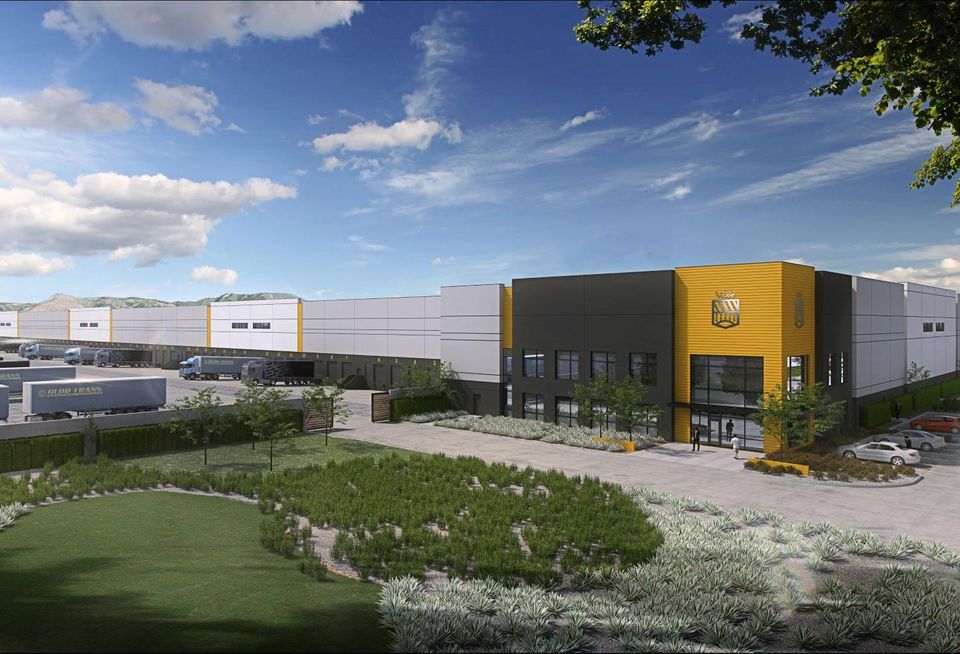 Rendering of Birtcher Development's Airport Commerce Center in San Bernardino