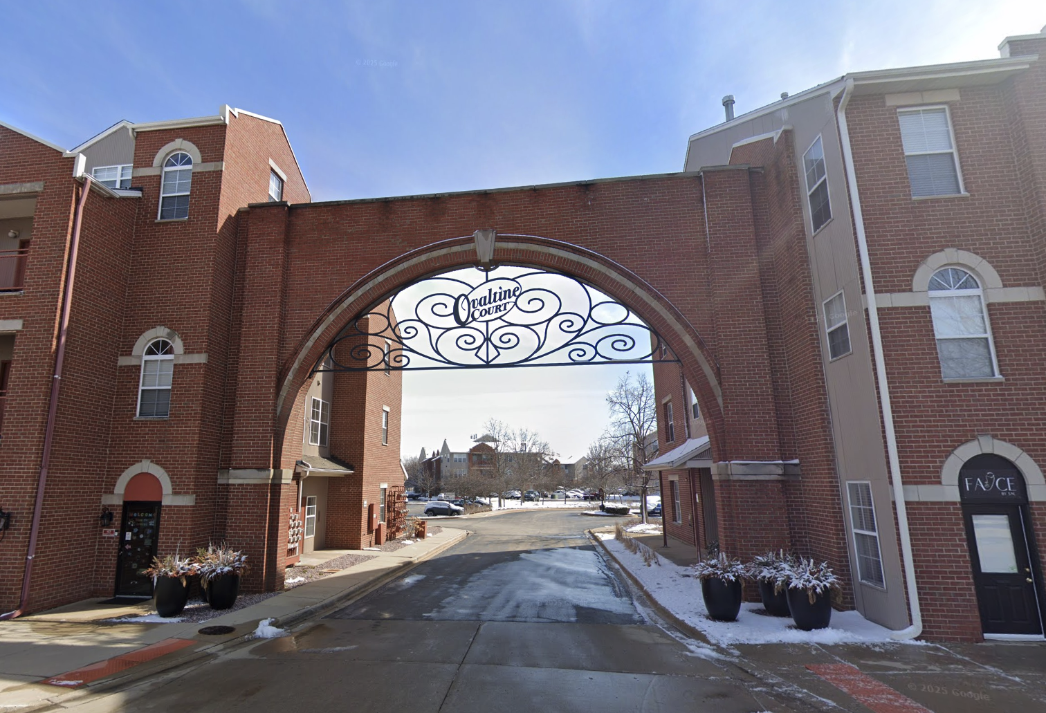 Exterior of Ovaltine Apartments