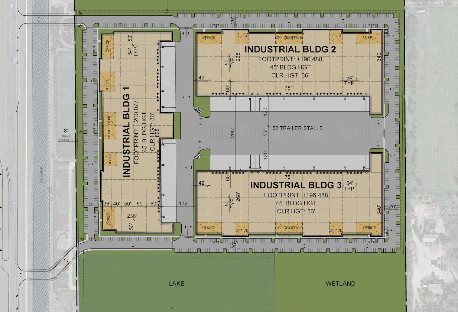 BBX Park at Delray Site Plan Delray Beach West Palm Beach Industrial Development Warehouses BBX Logistics Properties PCCP