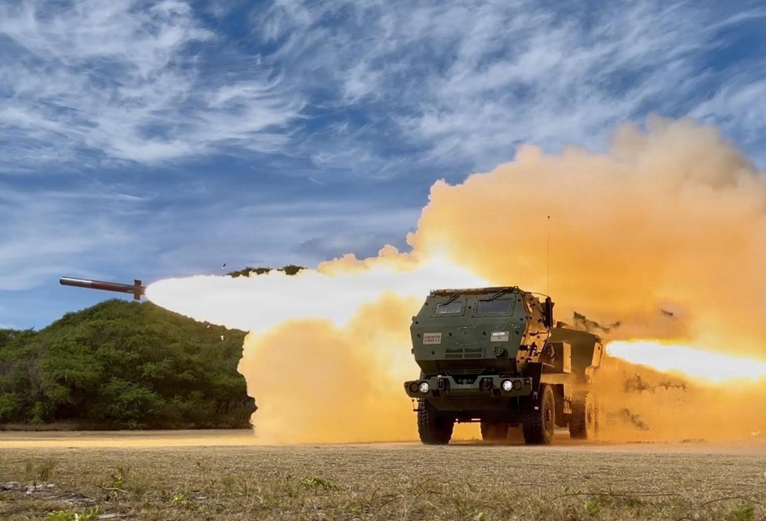 Soldiers assigned to the Army's 623rd Field Artillery Regiment fire an M142 High Mobility Artillery Rocket System during a live-fire exercise at Exercise Rim of the Pacific 2026 in Kauai, Hawaii, July 11, 2026. 