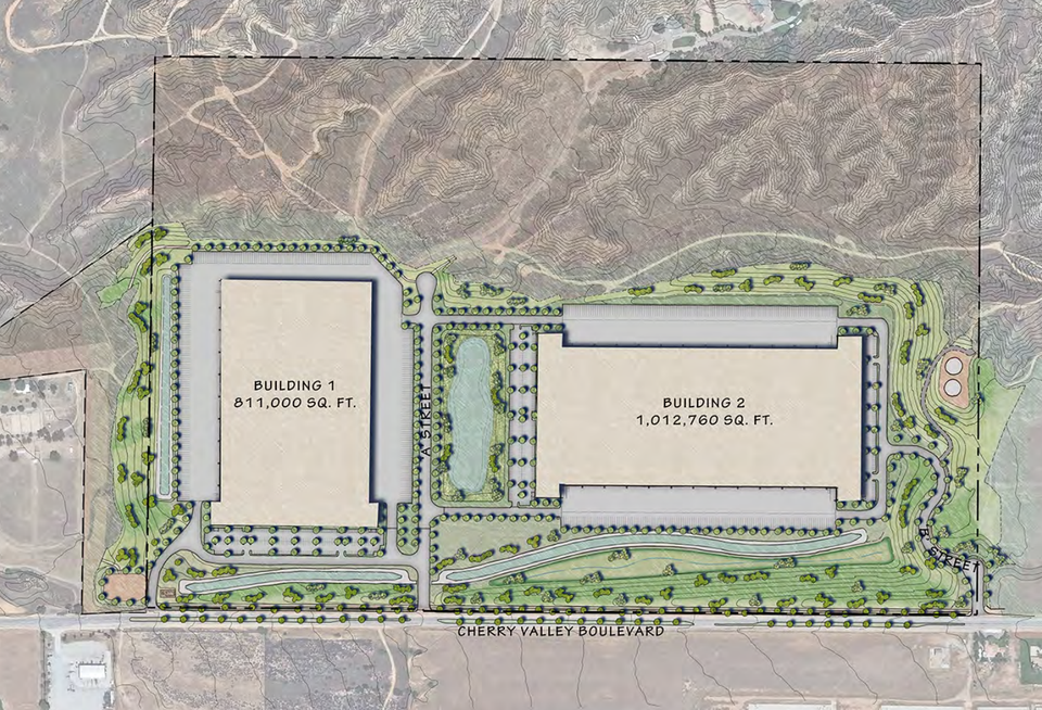 Shopoff Realty's San Gorgonio Crossing Project in Cherry Valley, Riverside County