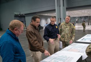 New York City Buildings Begin Transformation Into Field Hospitals