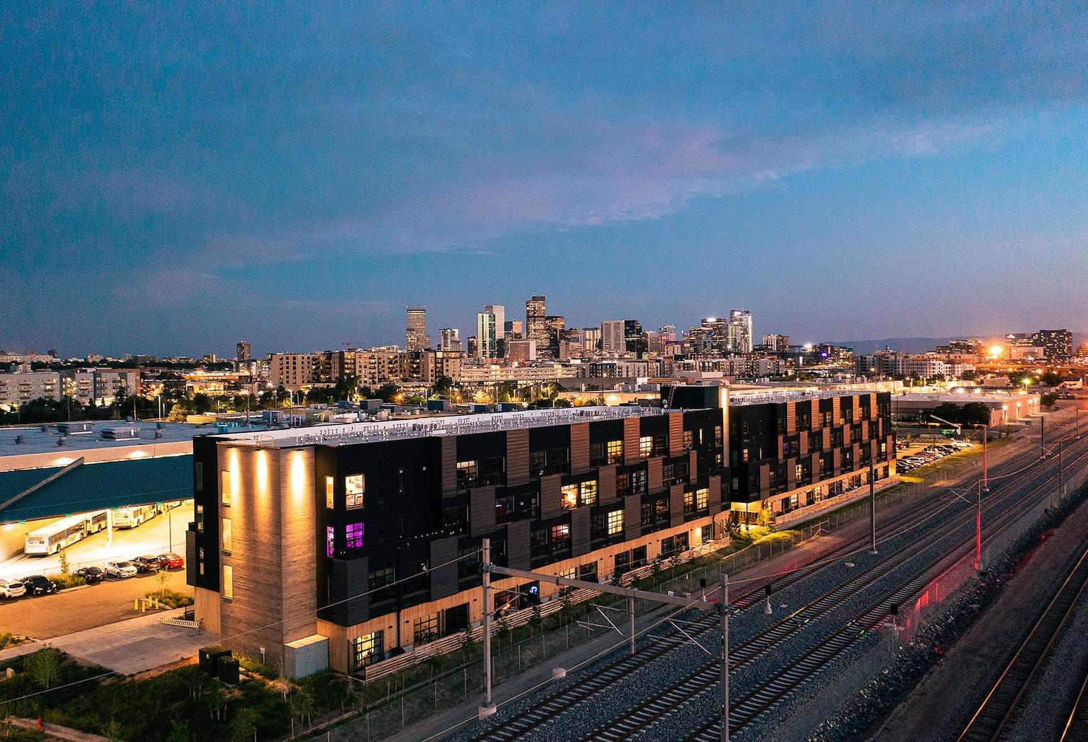 A high-resolution photo image of Kabin Apartments at the Zeppelin Taxi project.