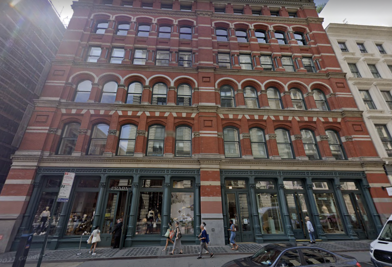 SoHo's 575 Broadway, where luxury apparel retailer Prada renewed a 30K SF lease in Q2 for a further 12 years.