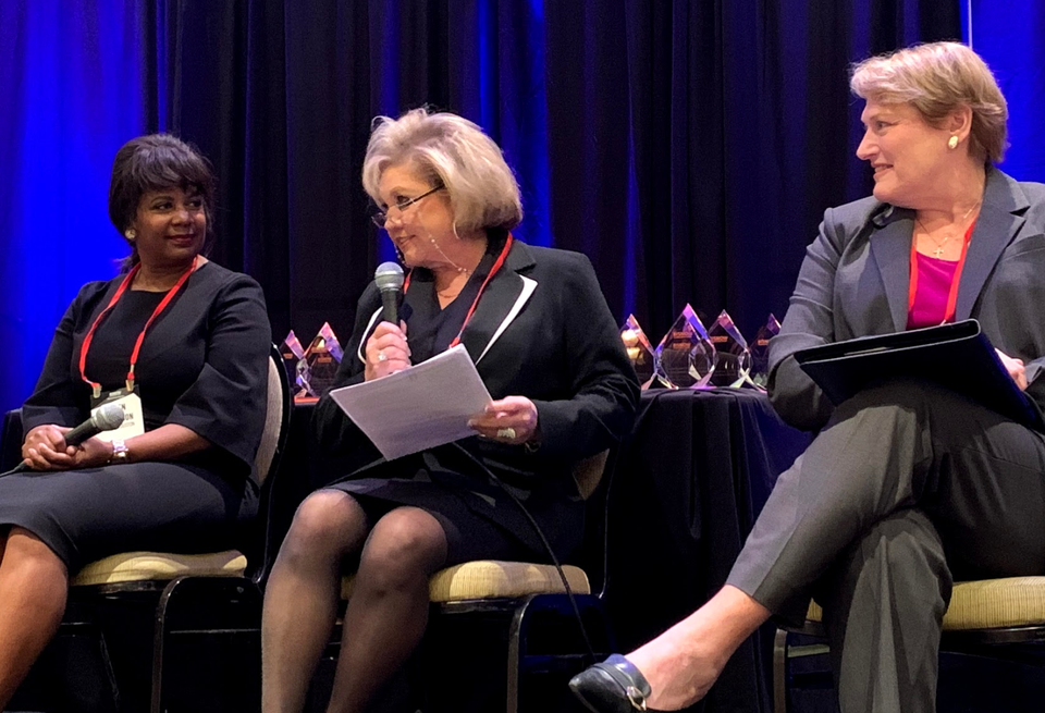 City of Houston Deputy Director of Economic Development Gwen Tillotson, The Richland Cos. CEO Edna Meyer-Nelson, Veritex Bank Senior Vice President Rhonda Sands