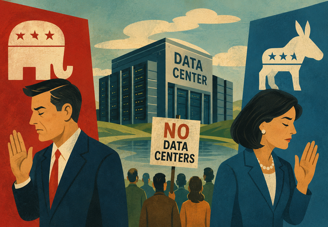 Republicans, Democrats Backing Away From Data Centers Amid Rising Backlash