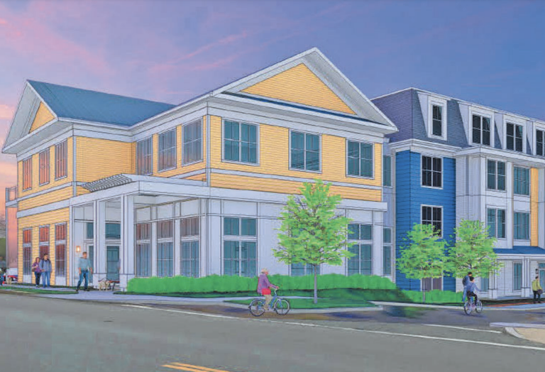 A rendering of WinnDevelopment's 114-unit The Westcott in Swampscott.