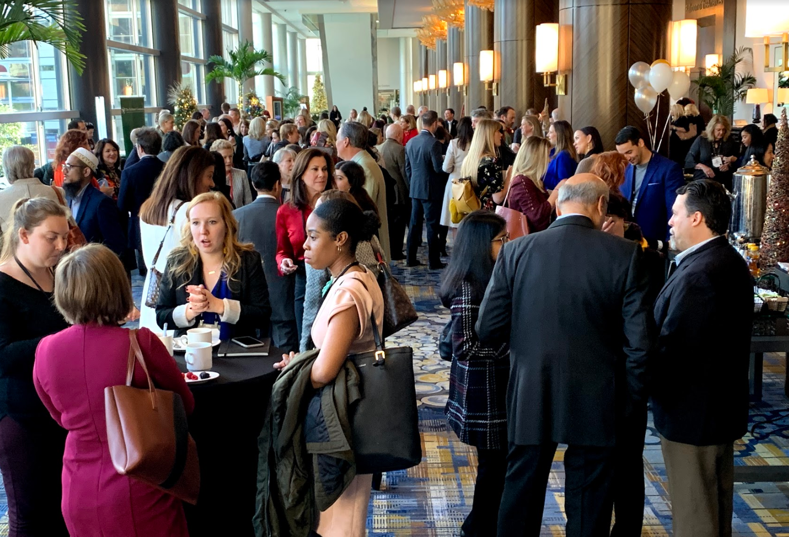 Networking at Bisnow's Inaugural Houston Power Women event
