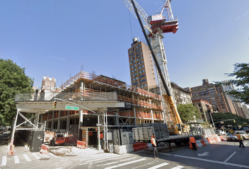 255 E. 77th St., where Naftali Group scored a $140M construction loan this week to build a 62-unit condo building.