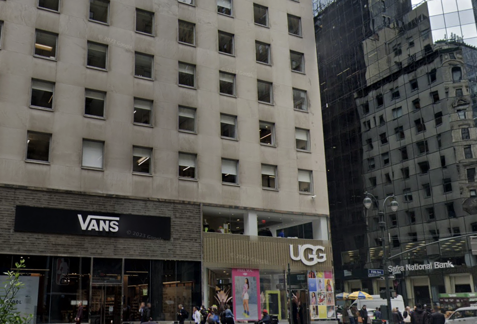 530 Fifth Ave., where Thor Equities purchased a 50% stake in the retail condo in 2014 and is now being sued by two investors who allege that it has not paid them distributions on their investment.