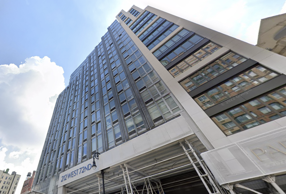 212 W. 72nd St., where Centurion Real Estate Partners scored a $170M refinancing this week from Macquarie Group for unsold condo inventory.