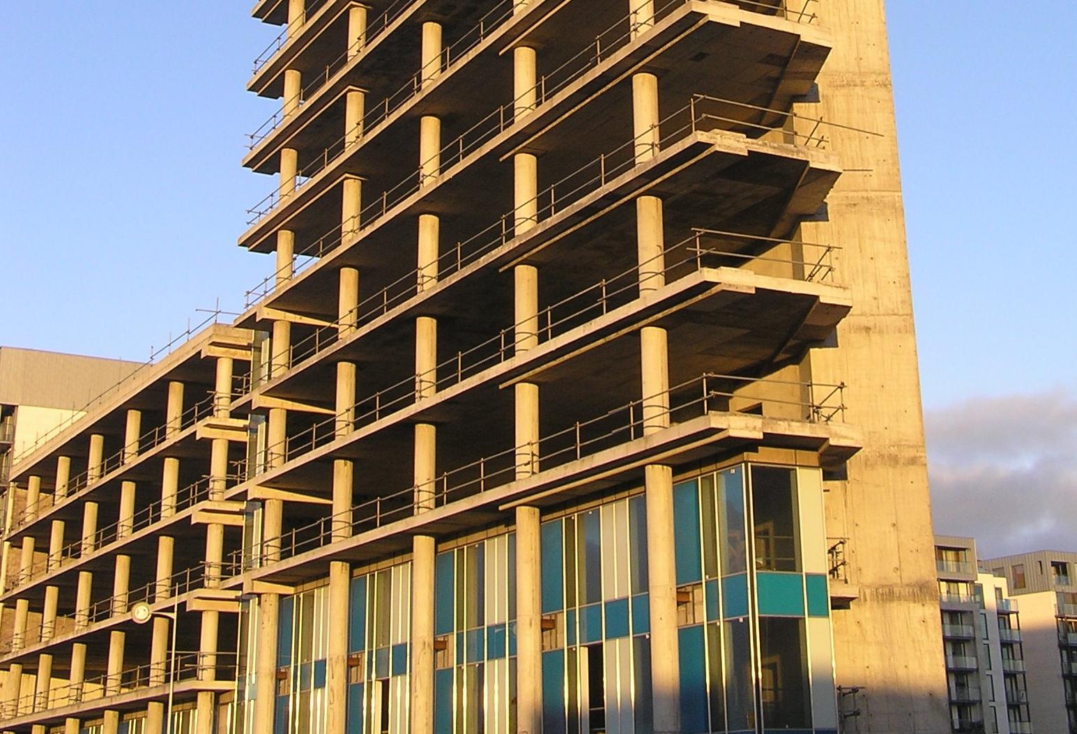 Unfinished Apartment Tower Block Sandyford Dublin