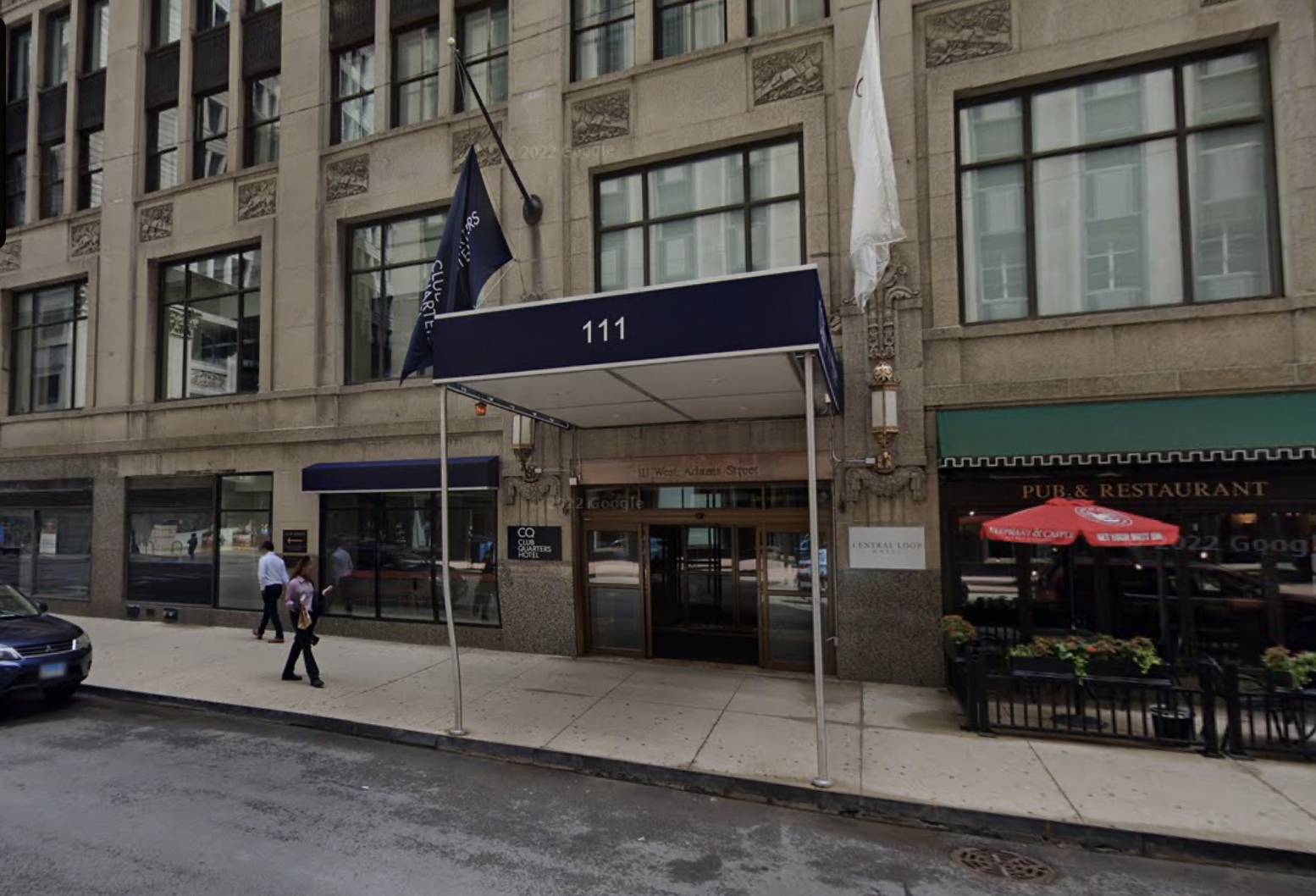 club quarters hotel chicago on 111 west adams.
