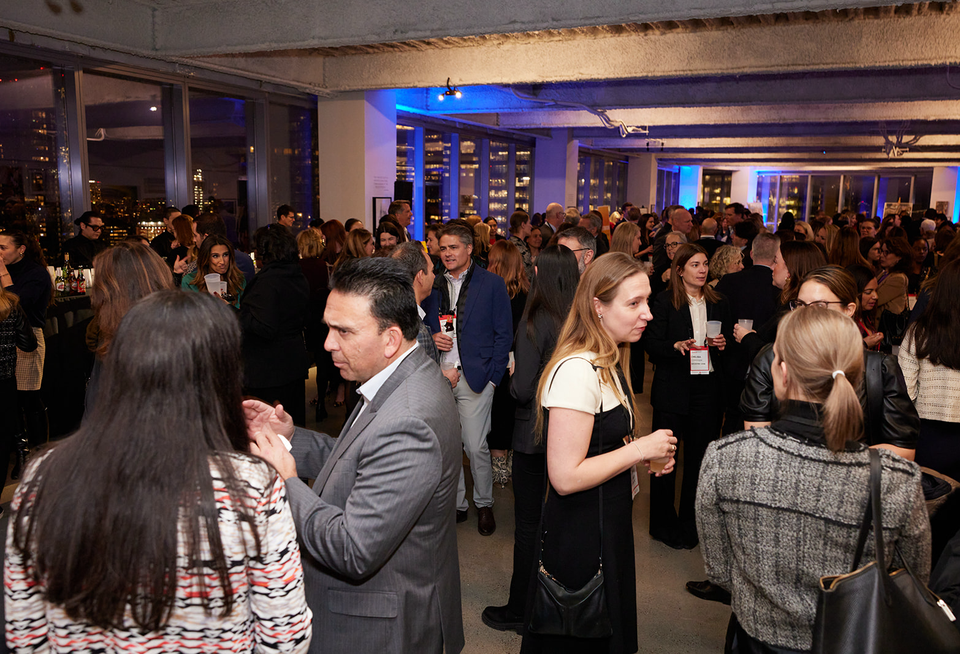 Networking at Bisnow's 2024 New York Power Women.