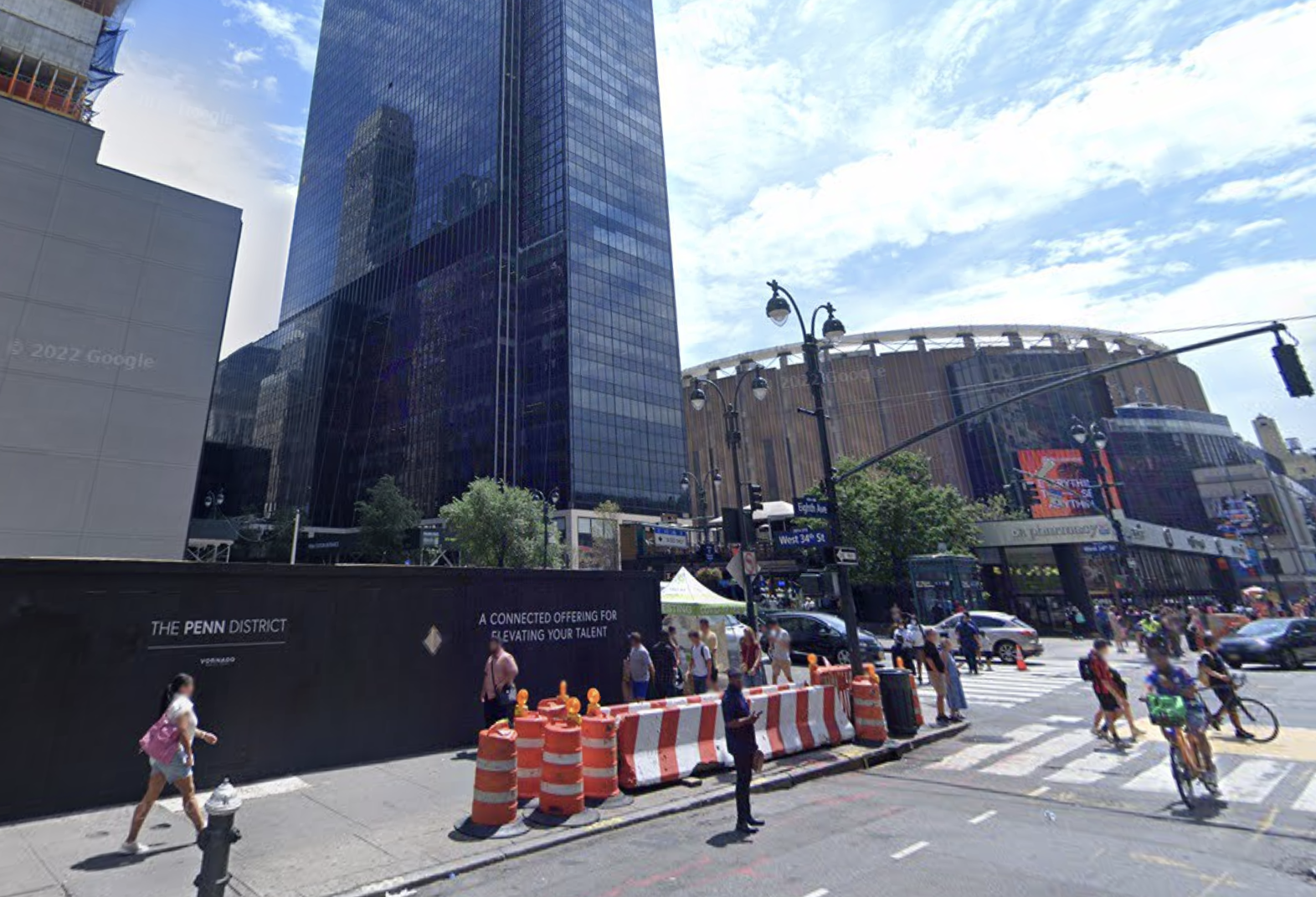 Vornado is redeveloping the area around Penn Station as The Penn District, including more than 5M SF of redeveloped office space.