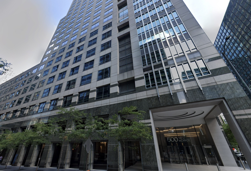 The exterior of Newmark's office in Chicago.